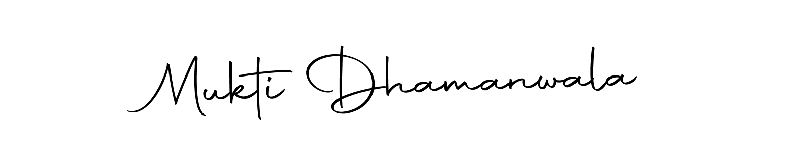 Here are the top 10 professional signature styles for the name Mukti Dhamanwala. These are the best autograph styles you can use for your name. Mukti Dhamanwala signature style 10 images and pictures png