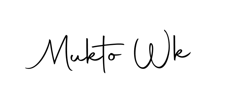 Make a beautiful signature design for name Mukto Wk. Use this online signature maker to create a handwritten signature for free. Mukto Wk signature style 10 images and pictures png