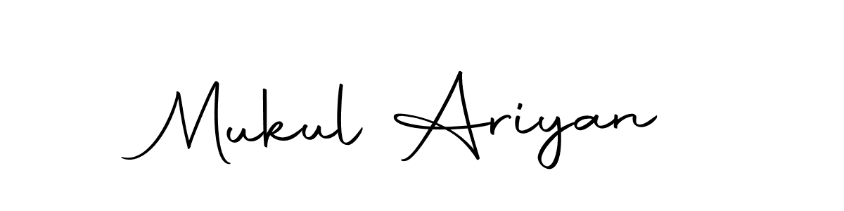 Autography-DOLnW is a professional signature style that is perfect for those who want to add a touch of class to their signature. It is also a great choice for those who want to make their signature more unique. Get Mukul Ariyan name to fancy signature for free. Mukul Ariyan signature style 10 images and pictures png