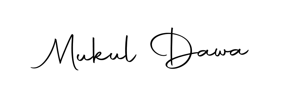 How to make Mukul Dawa name signature. Use Autography-DOLnW style for creating short signs online. This is the latest handwritten sign. Mukul Dawa signature style 10 images and pictures png