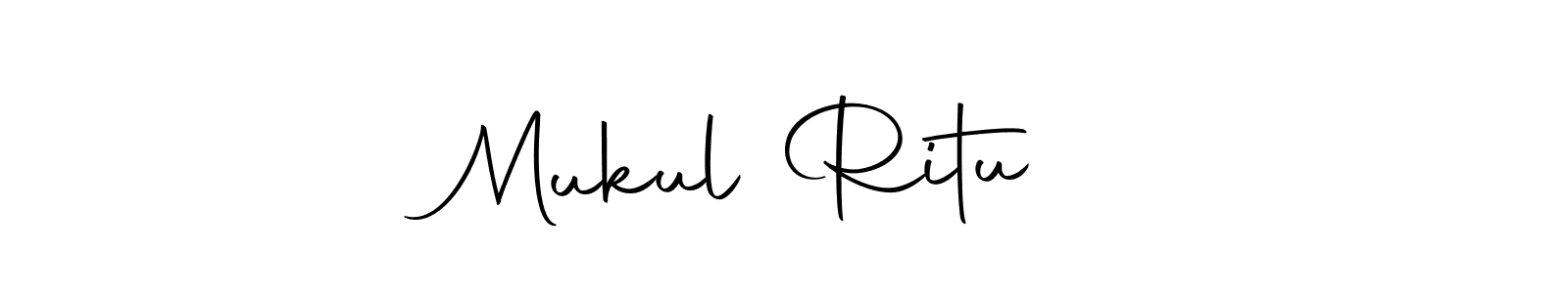 Design your own signature with our free online signature maker. With this signature software, you can create a handwritten (Autography-DOLnW) signature for name Mukul Ritu❤️. Mukul Ritu❤️ signature style 10 images and pictures png