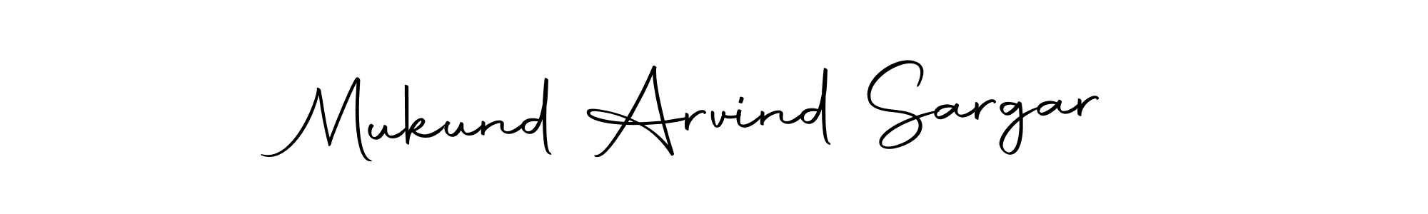 Make a beautiful signature design for name Mukund Arvind Sargar. With this signature (Autography-DOLnW) style, you can create a handwritten signature for free. Mukund Arvind Sargar signature style 10 images and pictures png