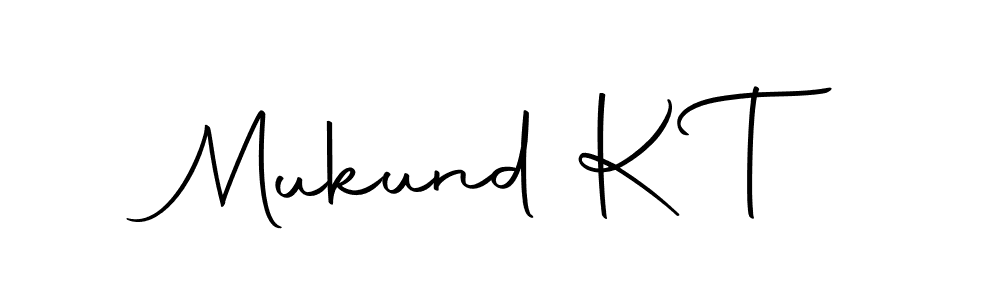 Design your own signature with our free online signature maker. With this signature software, you can create a handwritten (Autography-DOLnW) signature for name Mukund K T. Mukund K T signature style 10 images and pictures png