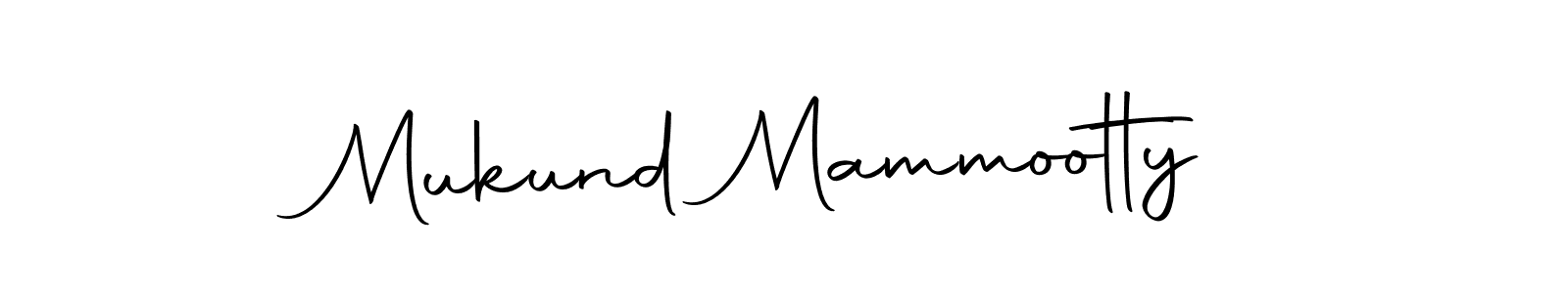 Make a short Mukund Mammootty signature style. Manage your documents anywhere anytime using Autography-DOLnW. Create and add eSignatures, submit forms, share and send files easily. Mukund Mammootty signature style 10 images and pictures png