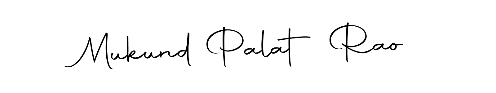 Create a beautiful signature design for name Mukund Palat Rao. With this signature (Autography-DOLnW) fonts, you can make a handwritten signature for free. Mukund Palat Rao signature style 10 images and pictures png