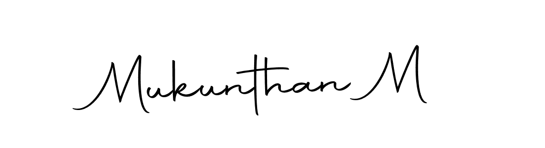 It looks lik you need a new signature style for name Mukunthan M. Design unique handwritten (Autography-DOLnW) signature with our free signature maker in just a few clicks. Mukunthan M signature style 10 images and pictures png