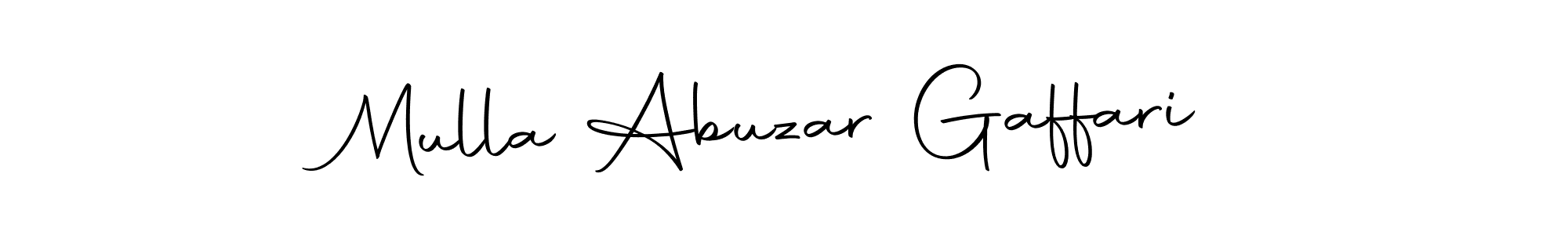You should practise on your own different ways (Autography-DOLnW) to write your name (Mulla Abuzar Gaffari) in signature. don't let someone else do it for you. Mulla Abuzar Gaffari signature style 10 images and pictures png