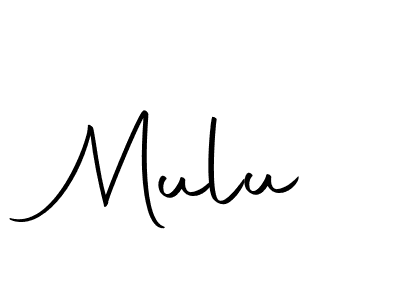 Create a beautiful signature design for name Mulu. With this signature (Autography-DOLnW) fonts, you can make a handwritten signature for free. Mulu signature style 10 images and pictures png