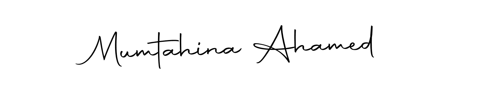 Make a beautiful signature design for name Mumtahina Ahamed. Use this online signature maker to create a handwritten signature for free. Mumtahina Ahamed signature style 10 images and pictures png