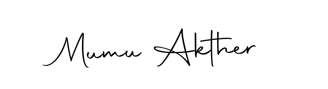 Mumu Akther stylish signature style. Best Handwritten Sign (Autography-DOLnW) for my name. Handwritten Signature Collection Ideas for my name Mumu Akther. Mumu Akther signature style 10 images and pictures png