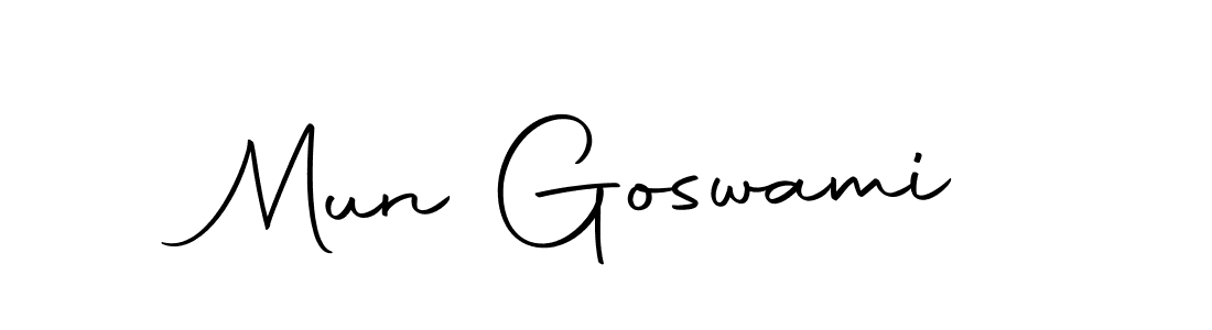 You should practise on your own different ways (Autography-DOLnW) to write your name (Mun Goswami) in signature. don't let someone else do it for you. Mun Goswami signature style 10 images and pictures png