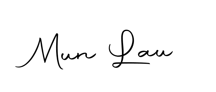 How to make Mun Lau signature? Autography-DOLnW is a professional autograph style. Create handwritten signature for Mun Lau name. Mun Lau signature style 10 images and pictures png