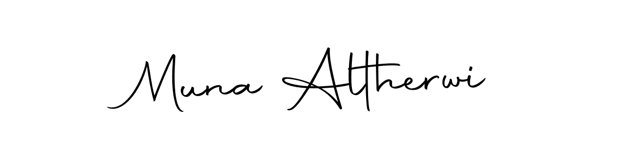 Here are the top 10 professional signature styles for the name Muna Altherwi. These are the best autograph styles you can use for your name. Muna Altherwi signature style 10 images and pictures png