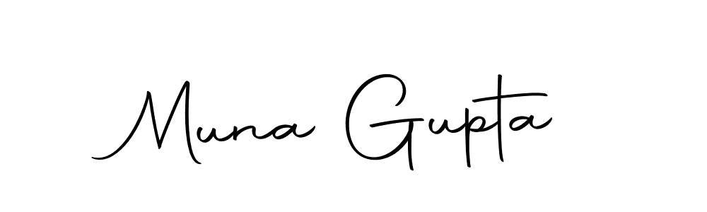 Autography-DOLnW is a professional signature style that is perfect for those who want to add a touch of class to their signature. It is also a great choice for those who want to make their signature more unique. Get Muna Gupta name to fancy signature for free. Muna Gupta signature style 10 images and pictures png