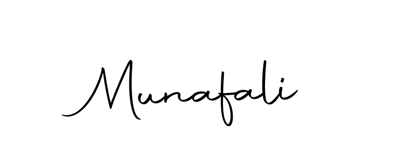 How to make Munafali signature? Autography-DOLnW is a professional autograph style. Create handwritten signature for Munafali name. Munafali signature style 10 images and pictures png