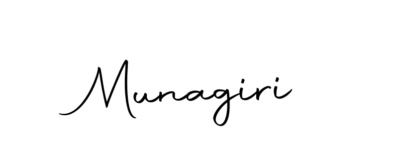 Create a beautiful signature design for name Munagiri. With this signature (Autography-DOLnW) fonts, you can make a handwritten signature for free. Munagiri signature style 10 images and pictures png