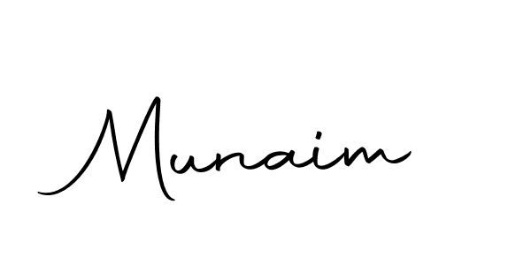 Make a beautiful signature design for name Munaim. With this signature (Autography-DOLnW) style, you can create a handwritten signature for free. Munaim signature style 10 images and pictures png