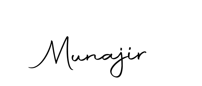 Create a beautiful signature design for name Munajir. With this signature (Autography-DOLnW) fonts, you can make a handwritten signature for free. Munajir signature style 10 images and pictures png