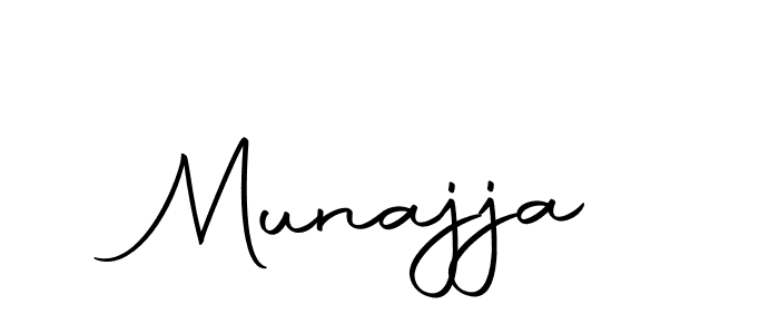 How to make Munajja name signature. Use Autography-DOLnW style for creating short signs online. This is the latest handwritten sign. Munajja signature style 10 images and pictures png