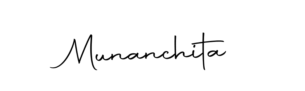 Make a beautiful signature design for name Munanchita. With this signature (Autography-DOLnW) style, you can create a handwritten signature for free. Munanchita signature style 10 images and pictures png