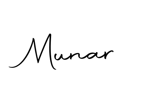 You should practise on your own different ways (Autography-DOLnW) to write your name (Munar) in signature. don't let someone else do it for you. Munar signature style 10 images and pictures png