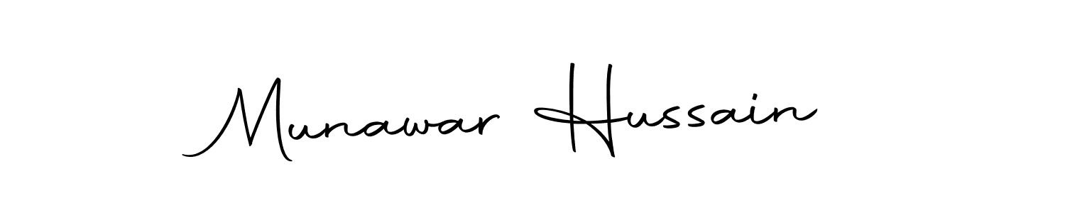 Design your own signature with our free online signature maker. With this signature software, you can create a handwritten (Autography-DOLnW) signature for name Munawar Hussain. Munawar Hussain signature style 10 images and pictures png