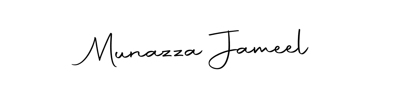 You should practise on your own different ways (Autography-DOLnW) to write your name (Munazza Jameel) in signature. don't let someone else do it for you. Munazza Jameel signature style 10 images and pictures png