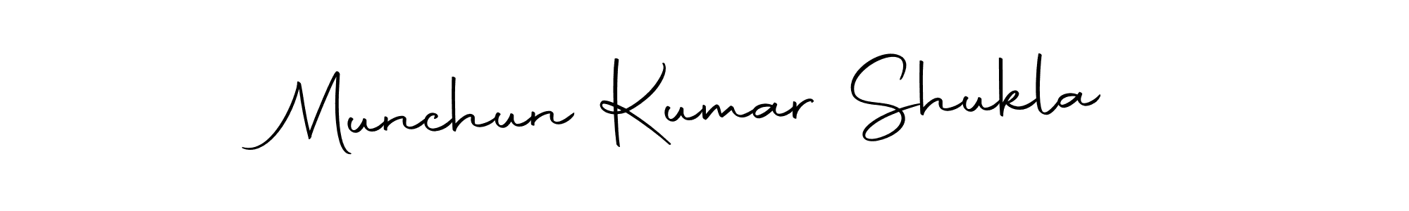 Also we have Munchun Kumar Shukla name is the best signature style. Create professional handwritten signature collection using Autography-DOLnW autograph style. Munchun Kumar Shukla signature style 10 images and pictures png