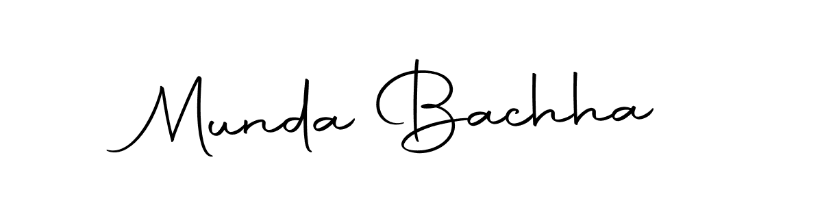 if you are searching for the best signature style for your name Munda Bachha. so please give up your signature search. here we have designed multiple signature styles  using Autography-DOLnW. Munda Bachha signature style 10 images and pictures png