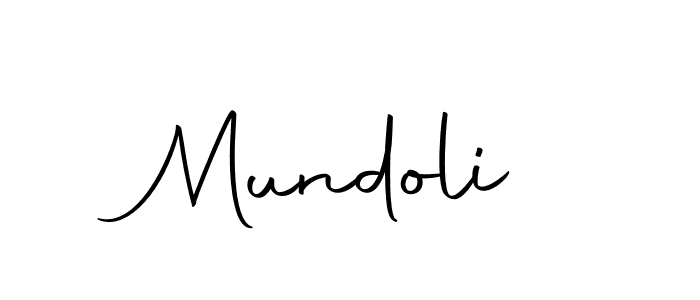 You should practise on your own different ways (Autography-DOLnW) to write your name (Mundoli) in signature. don't let someone else do it for you. Mundoli signature style 10 images and pictures png
