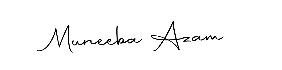 Muneeba Azam stylish signature style. Best Handwritten Sign (Autography-DOLnW) for my name. Handwritten Signature Collection Ideas for my name Muneeba Azam. Muneeba Azam signature style 10 images and pictures png