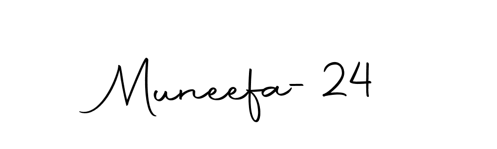 How to make Muneefa-24 signature? Autography-DOLnW is a professional autograph style. Create handwritten signature for Muneefa-24 name. Muneefa-24 signature style 10 images and pictures png