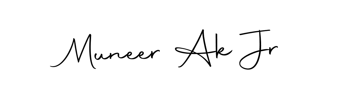 Also we have Muneer Ak Jr name is the best signature style. Create professional handwritten signature collection using Autography-DOLnW autograph style. Muneer Ak Jr signature style 10 images and pictures png