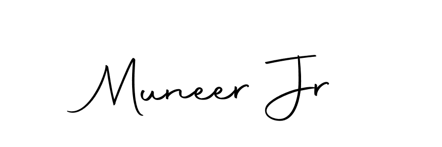 Create a beautiful signature design for name Muneer Jr. With this signature (Autography-DOLnW) fonts, you can make a handwritten signature for free. Muneer Jr signature style 10 images and pictures png