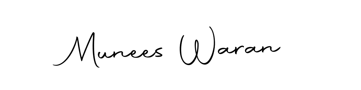 How to make Munees Waran signature? Autography-DOLnW is a professional autograph style. Create handwritten signature for Munees Waran name. Munees Waran signature style 10 images and pictures png