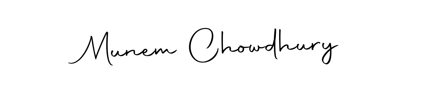 Design your own signature with our free online signature maker. With this signature software, you can create a handwritten (Autography-DOLnW) signature for name Munem Chowdhury. Munem Chowdhury signature style 10 images and pictures png