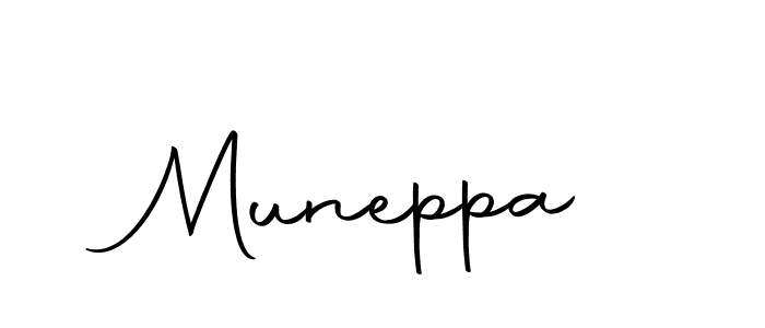 Use a signature maker to create a handwritten signature online. With this signature software, you can design (Autography-DOLnW) your own signature for name Muneppa. Muneppa signature style 10 images and pictures png