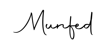 How to make Munfed signature? Autography-DOLnW is a professional autograph style. Create handwritten signature for Munfed name. Munfed signature style 10 images and pictures png