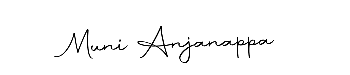 Use a signature maker to create a handwritten signature online. With this signature software, you can design (Autography-DOLnW) your own signature for name Muni Anjanappa. Muni Anjanappa signature style 10 images and pictures png