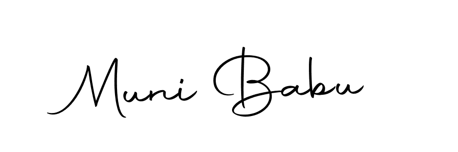 Make a beautiful signature design for name Muni Babu. Use this online signature maker to create a handwritten signature for free. Muni Babu signature style 10 images and pictures png