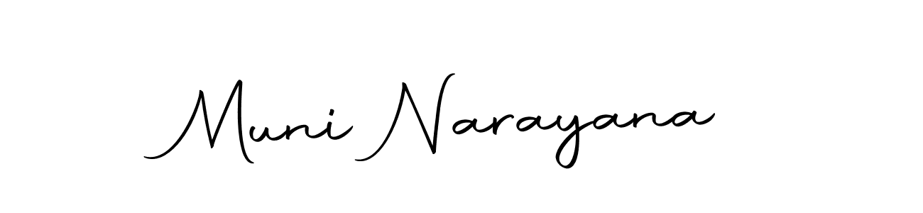 Design your own signature with our free online signature maker. With this signature software, you can create a handwritten (Autography-DOLnW) signature for name Muni Narayana. Muni Narayana signature style 10 images and pictures png