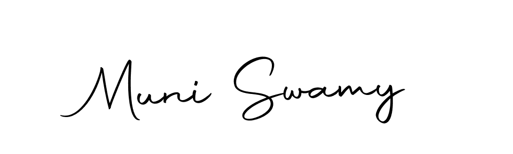 Make a beautiful signature design for name Muni Swamy. Use this online signature maker to create a handwritten signature for free. Muni Swamy signature style 10 images and pictures png