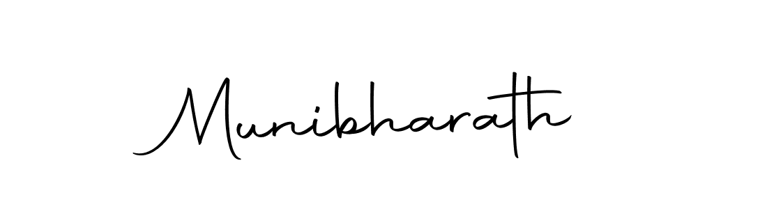 Design your own signature with our free online signature maker. With this signature software, you can create a handwritten (Autography-DOLnW) signature for name Munibharath. Munibharath signature style 10 images and pictures png