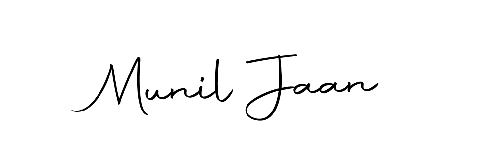 Design your own signature with our free online signature maker. With this signature software, you can create a handwritten (Autography-DOLnW) signature for name Munil Jaan. Munil Jaan signature style 10 images and pictures png