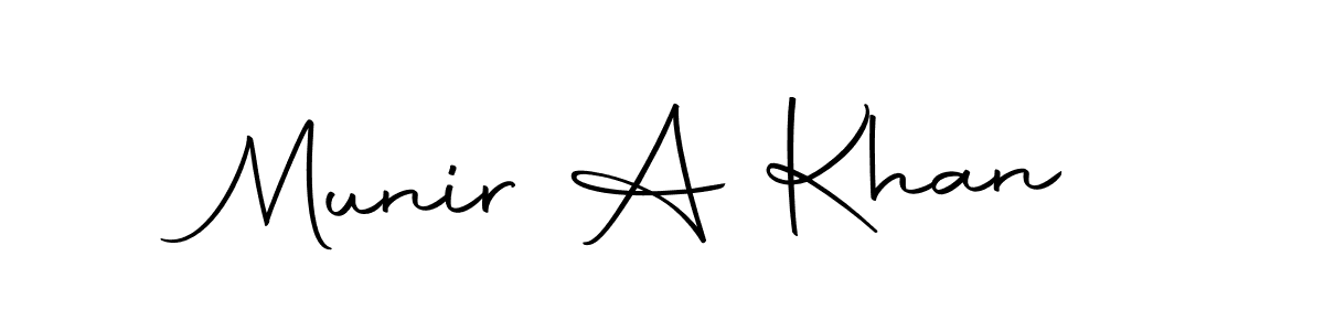 How to make Munir A Khan signature? Autography-DOLnW is a professional autograph style. Create handwritten signature for Munir A Khan name. Munir A Khan signature style 10 images and pictures png