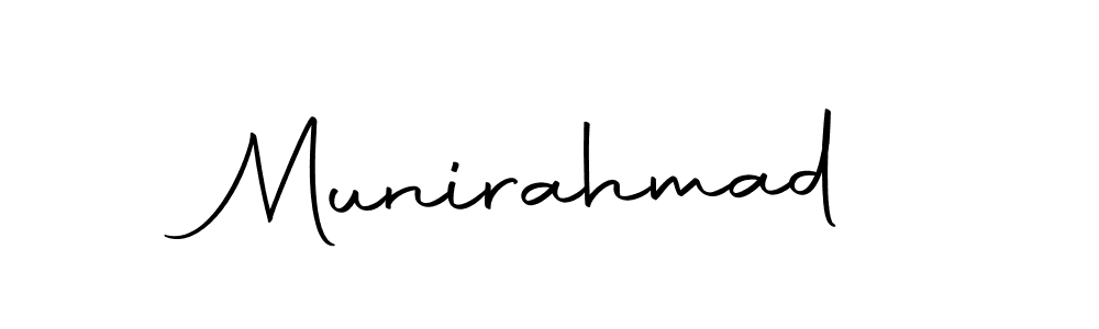 Design your own signature with our free online signature maker. With this signature software, you can create a handwritten (Autography-DOLnW) signature for name Munirahmad. Munirahmad signature style 10 images and pictures png