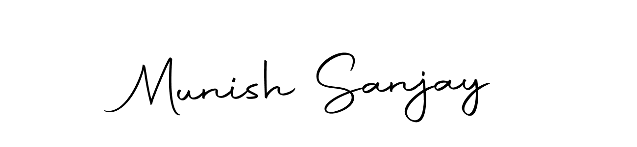 Munish Sanjay stylish signature style. Best Handwritten Sign (Autography-DOLnW) for my name. Handwritten Signature Collection Ideas for my name Munish Sanjay. Munish Sanjay signature style 10 images and pictures png