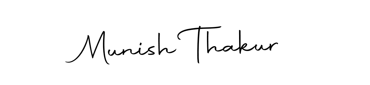 Design your own signature with our free online signature maker. With this signature software, you can create a handwritten (Autography-DOLnW) signature for name Munish Thakur. Munish Thakur signature style 10 images and pictures png