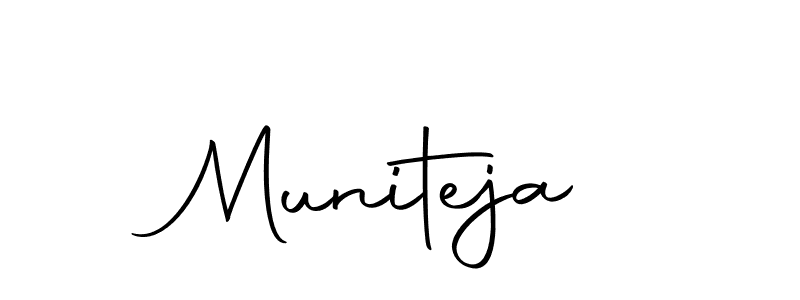 Here are the top 10 professional signature styles for the name Muniteja. These are the best autograph styles you can use for your name. Muniteja signature style 10 images and pictures png