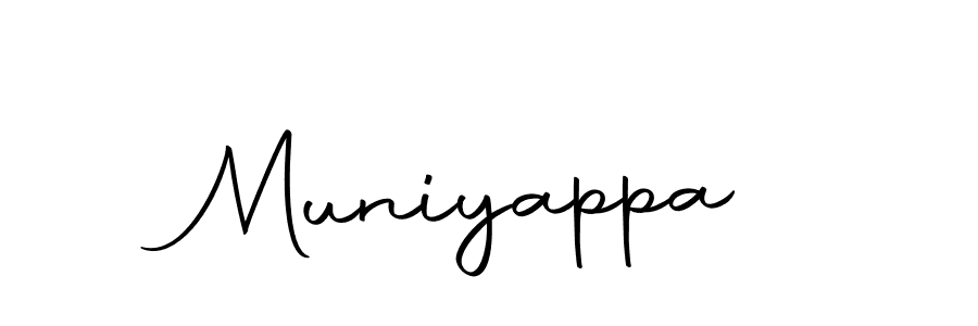 Design your own signature with our free online signature maker. With this signature software, you can create a handwritten (Autography-DOLnW) signature for name Muniyappa. Muniyappa signature style 10 images and pictures png